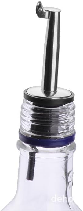 2 Pack Oil Pourerswith Flip Top, Olive Oil Dispenser Spout, Oil Spout Liquor Bottle Pourer Spouts, Speed Pour Spouts for 3/4" Bottle Mouth