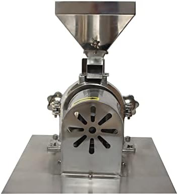 TECHTONGDA Commercial Grain Grinder Mill Electric Universal Pulverizer Grinding Machine Grain Mill Food Grinding Machine with 0.118" Crushing Fineness for Dry Grain Rice Coffee Bean