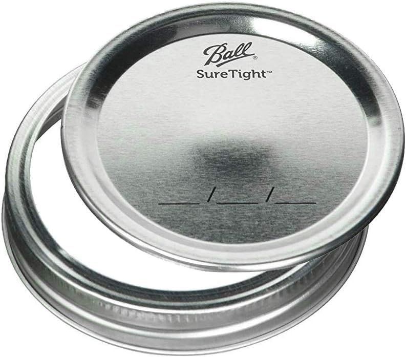 Ball Regular Mouth Glass Mason Jars with Lids and Bands, Used for Canning (Quart, 32 Ounce (Pack of 4))