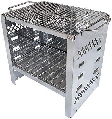 Cooking Grill Grate Cooking Grid 304 Stainless Steel with 0.4" Edge Height (JP-B5 style)