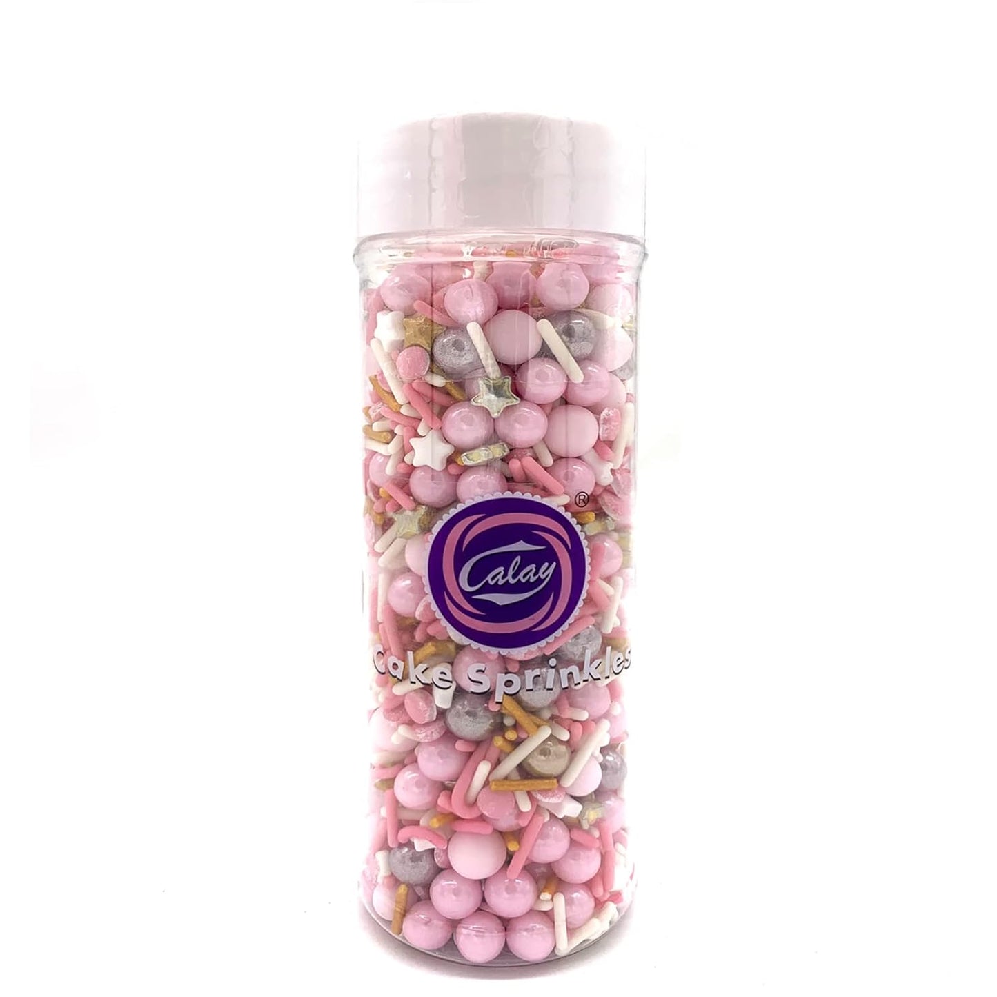 Rose and Gold Sprinkles Sugar Sprinkle Mix Pink Sprinkles Cake Decorations Cupcake Toppers Cookie Decorating Ice Cream Celebrations Shaker Jar Wedding Shower Party(120g/4.2oz)