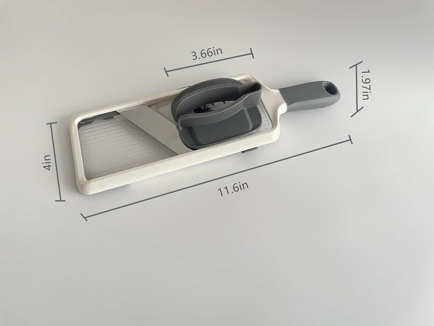 Handheld Mandoline Slicer with Food Holder Mandoline Food Slicer Adjustable Stainless Steel Blades Veggie Chopper & Cheese Grater for Speedy Slicing of Fruits and Vegetables