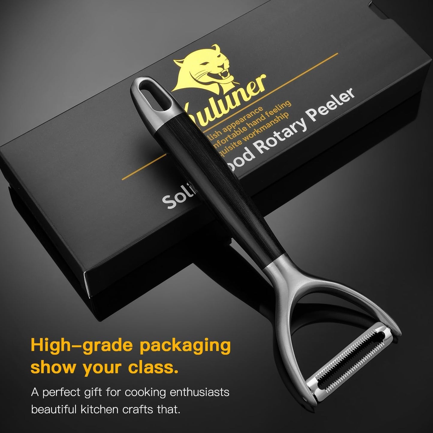 304 Stainless Steel Multi-Function Kitchen Peeler - With Solid Wood Handle, Sharp Durable Blade, Effortlessly Peels Vegetables and Fruits, Essential Kitchen Tool( Type Y )