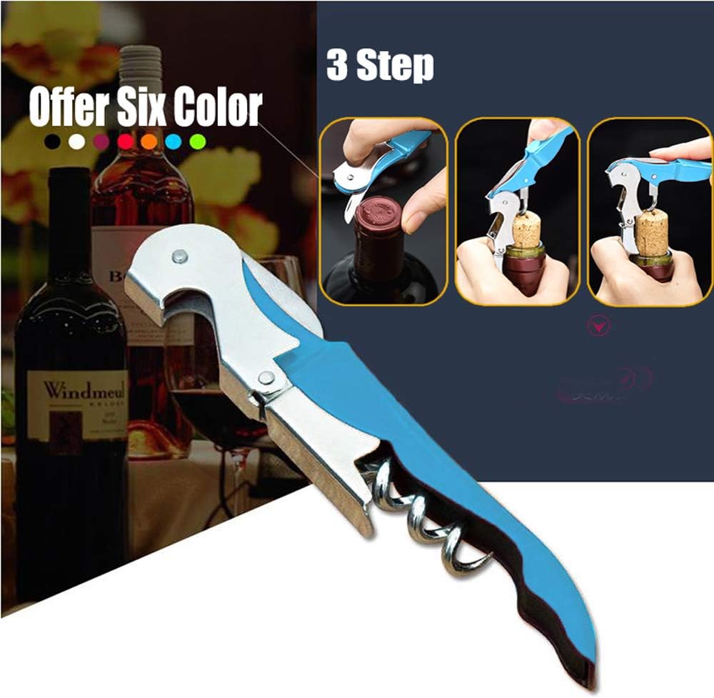 Professional Waiter Corkscrew Wine Openers Set, Heavy Duty Stainless Steel Hinges Wine Key for Restaurant Waiters, Sommelier, Bartenders
