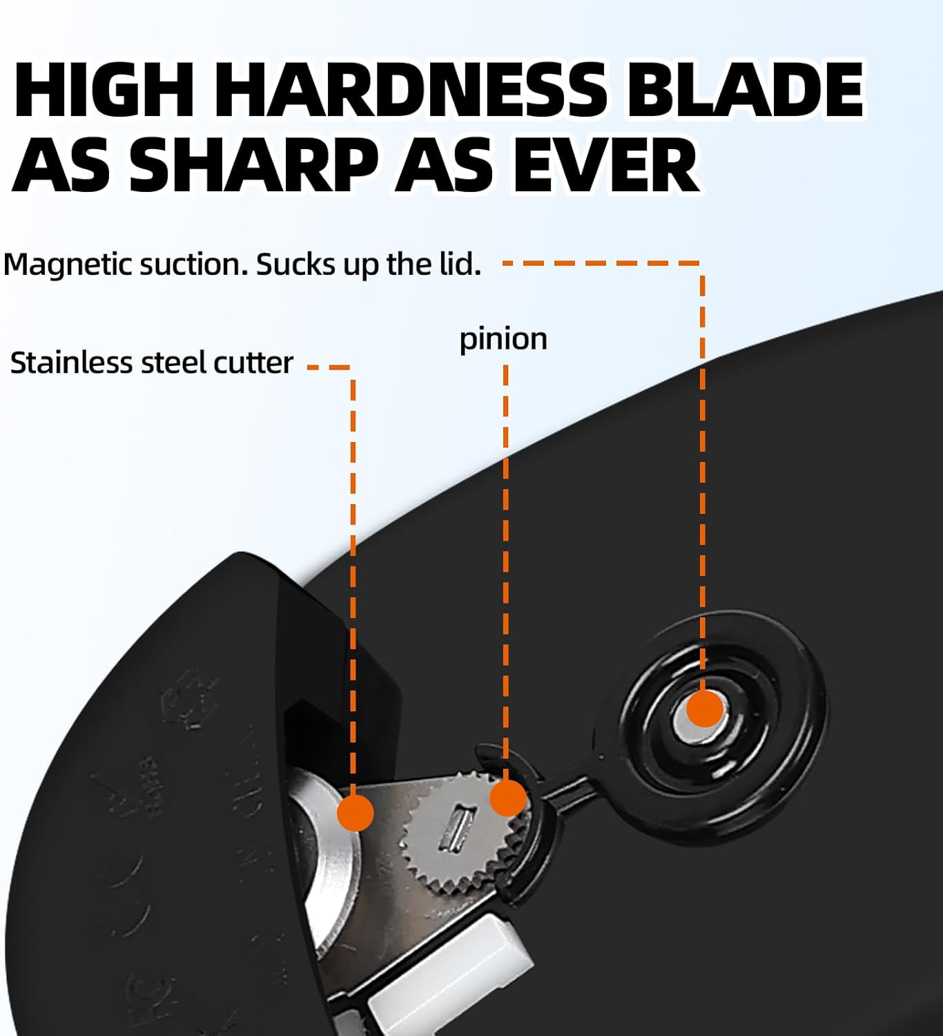 Rechargeable Auto Electric Can OpenerTouch Side Cut Opener Open Your Cans with A Simple Press of Button - Automatic,Smooth Edge,Food-Safe,for Kitchen for Seniors with Arthritis Small Size (Blue)