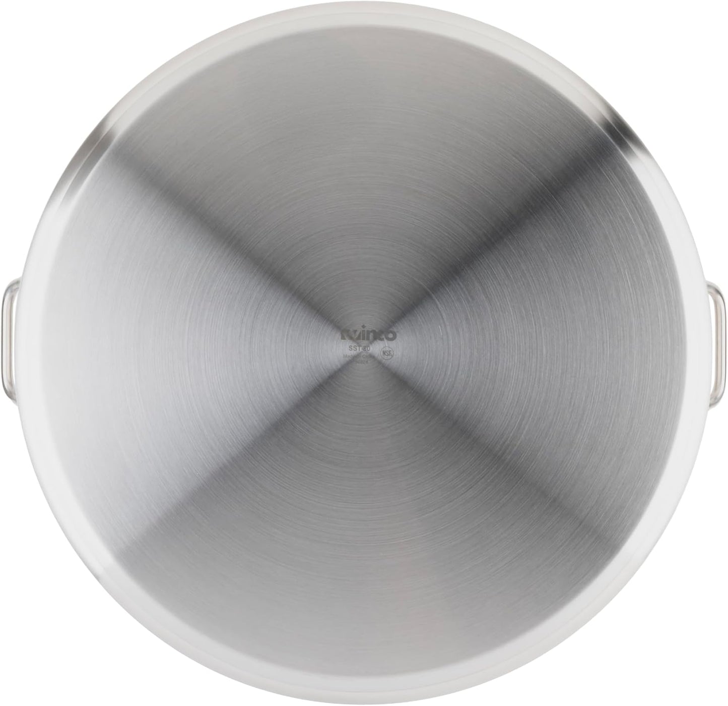 Winware Stainless Steel 80 Quart Stock Pot with Cover, Silver