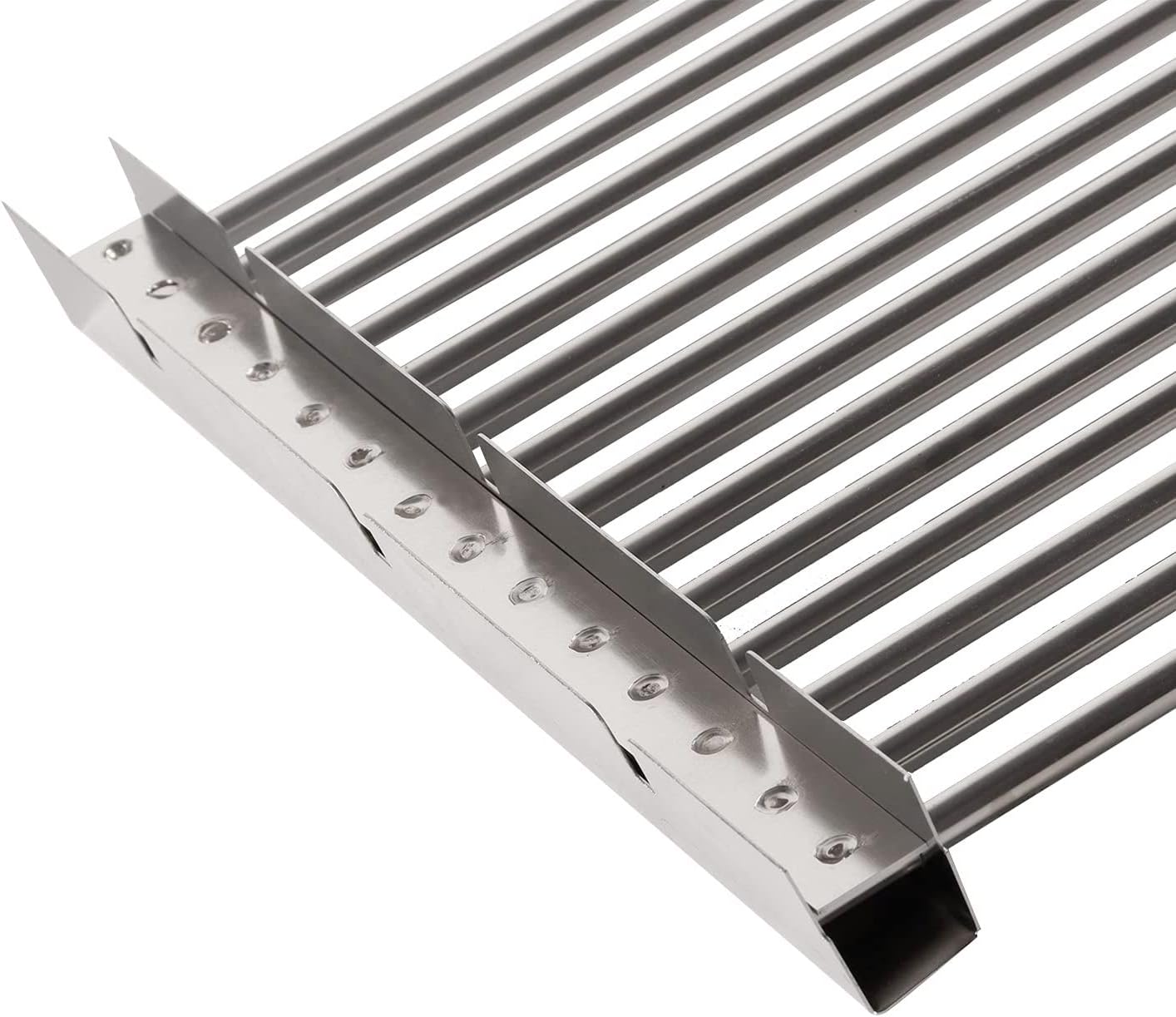 18 7/16" x 7 5/8" Stamped Stainless Steel Cooking Grate & Emitter Set for Charbroil Tru-Infrared Pre-2015 463271314 463241414 463271313 466241413 463224912 for Charbroil Grill Replacement Parts