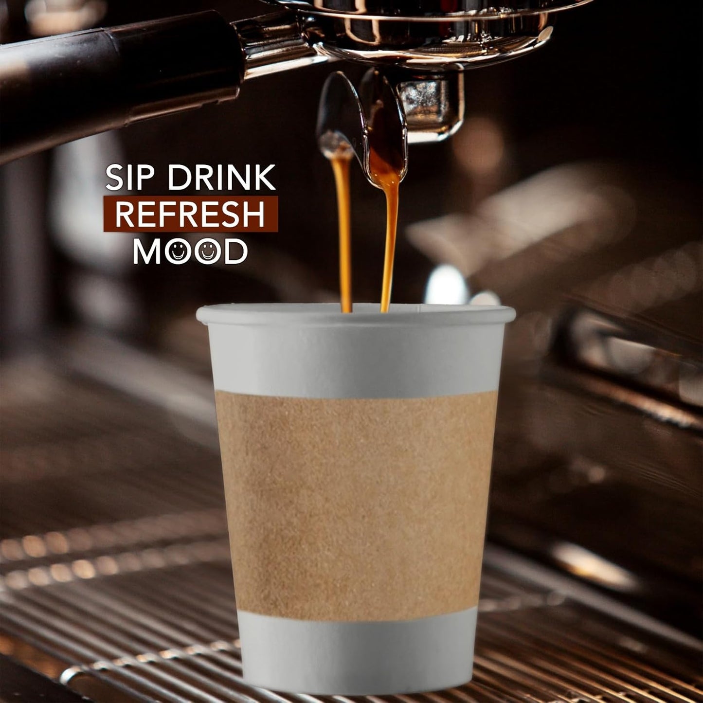 400-Pack 12 oz Disposable Hot Coffee Cups With Lids and Sleeves, To Go Coffee Cups with Lids 12 oz, Hot Cocoa Cups with Lid & Sleeves, Hot Chocolate Paper Cups with Lid for Coffee, Tea & Cocoa