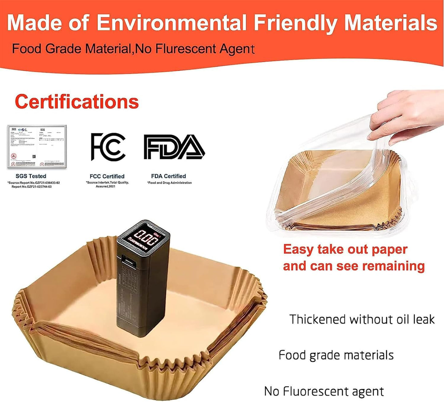 Small Air Fryer Liners, Mini Air Fryer Liners, 2 2.1 2.6 3qt Air Fryer Liners, Air Fryer Liners Disposable 2 qt for Cosori Mini Air Fryer, Instant Vortex Mini, Chefman TurboFry, DASH Tasti-Crisp