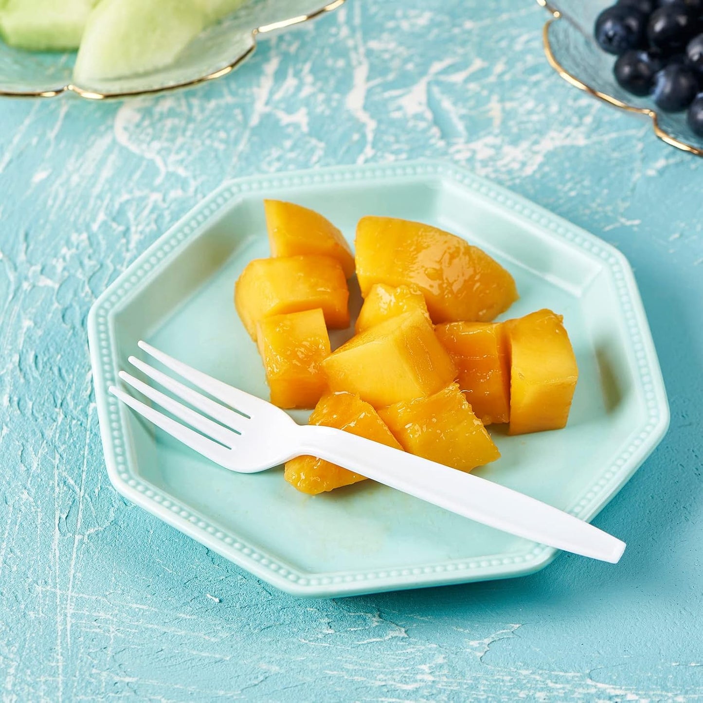 500 Count Heavy Duty White Plastic Forks Disposable Utensils Party Cutlery Heavyweight