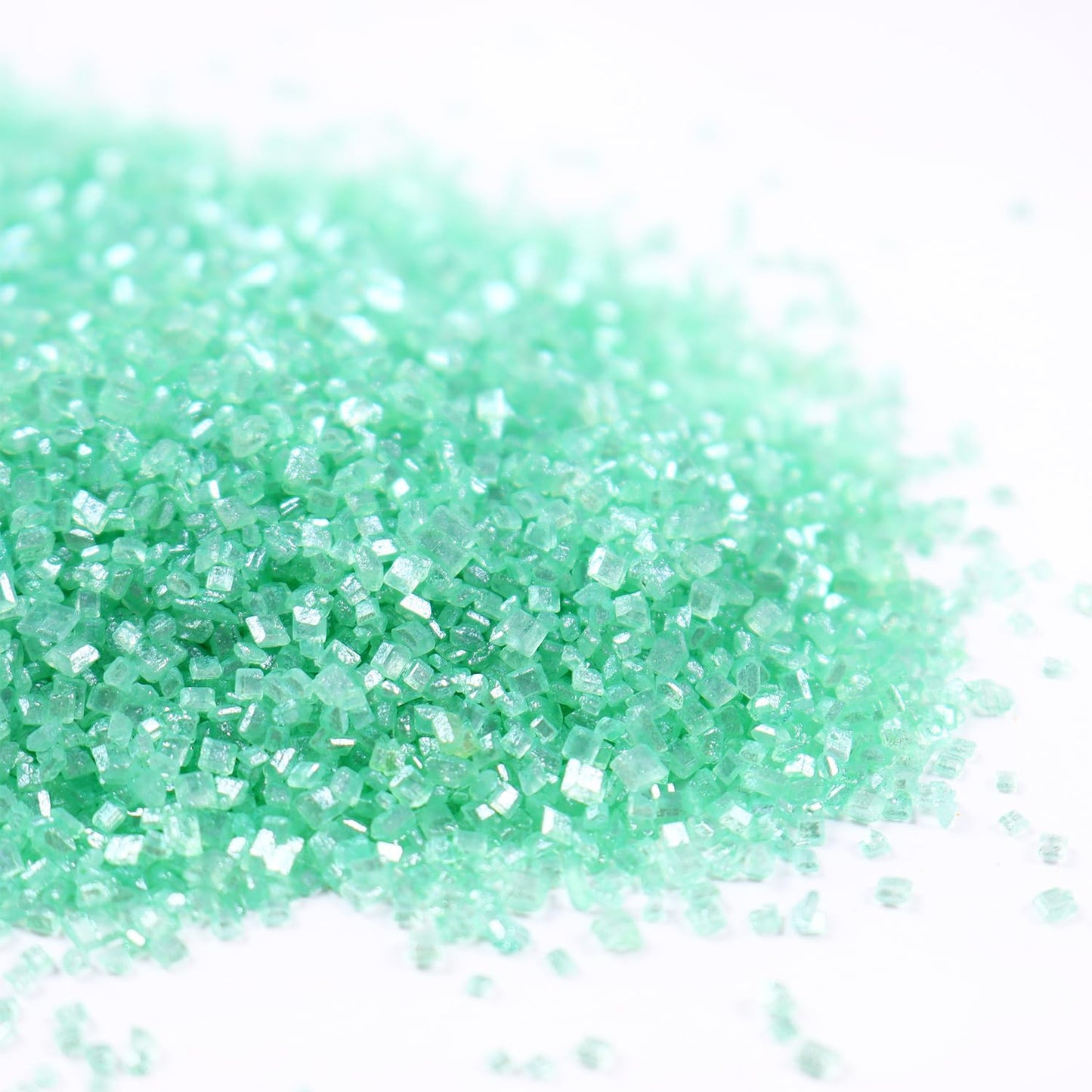 Green Sanding Sugar for Baking Easter Edible Sparkling Sugar Sprinkles Coarse Sugar Crystals for Cake Decoration Cookie Cupcake Topper Ice Cream Topping Supplies 150g/5.3oz