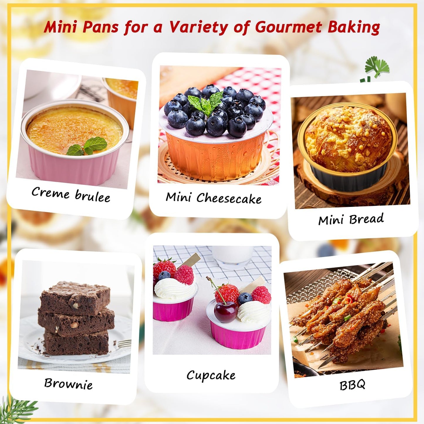 LNYZQUS 5oz Cupcake Pans Muffin Tins with Lids 100 Pack, Aluminum Foil Mini Cake Baking Pans,Small Baking Cups Containers,Disposable Ramekins Muffin Cups -Silver