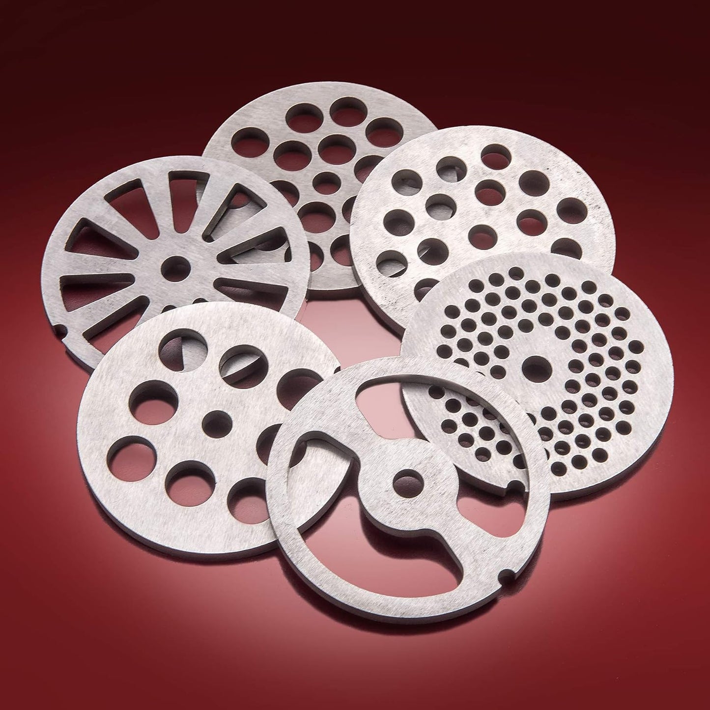 Magnum 1800W Electric Meat Grinder | Grinds Soft Bones | High-Capacity Meat Tray | 6 Grinding Plates | 3 Stainless Steel Blades | Sausage Stuffer | Kubbe Maker & More Included