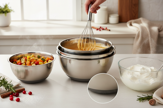 Mixing Bowl Set: Better Grip, Cleaner Whisking, and Smoother Prep