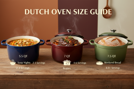 Dutch Oven Size Guide: Choose the Right Quart for Soups, Stews, and Bread