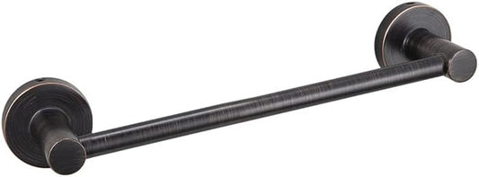 JiePai Bath Towel Bar Oil Rubbed Bronze, 11.8 Inch Stainless Steel Towel Rack Bathroom Towel Holder Wall Mount Kitchen Dish Cloth Hanger (Oil Rubbed Bronze, 11.8 Inch)