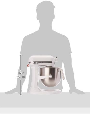 KitchenAid KSM8990WH 8-Quart Commercial Countertop Mixer, 10-Speed, Gear-Driven, White