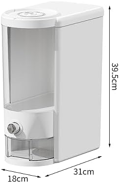25 Lbs Rice Container with Measuring Cup, Upgraded Built-in Fresh Box, Cereal Dispenser Storage with Lids for Home Kitchen Pantry Rice Soybean Corn And large grain grains-White