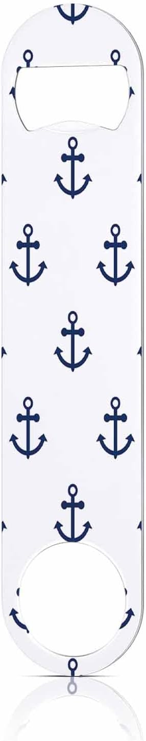 Anchors Stainless Steel Bottle Opener Nautical Anchor Hook Marine Cruise Symbol Boat or Ship Flat Beer Bottle Opener Keychain for Home Kitchen Bar Restaurant Party Birthday Gift