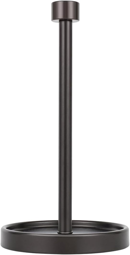 Ivilon Countertop Paper Towel Holder - Modern End Cap Minimalist Design - Color Oil Rubbed Bronze