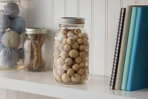 Ball Regular Mouth Glass Mason Jars with Lids and Bands, Used for Canning (Quart, 32 Ounce (Pack of 6))