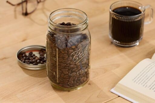 Ball Glass Mason Jars with Lids and Bands, Used for Canning, Pickling, Juice, Jam, Jelly (Quart, 32 Ounce (Pack of 4))