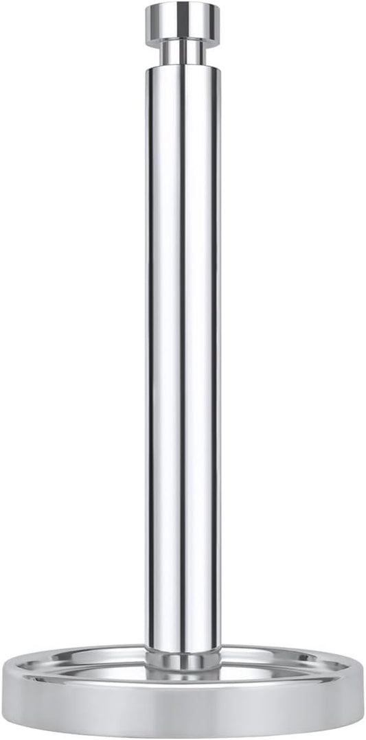 Ivilon Countertop Paper Towel Holder - Steady and Easy Tear - Fits All Paper Towel Rolls - Chrome