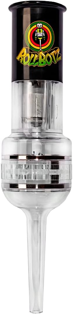 RollBotz Robokone Filler Bead Grinding Mill with Funnel USB Chargeable Black Onyx…