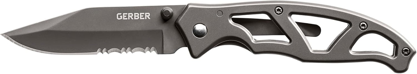 Gerber Gear Paraframe EDC Folding Pocket Knife with Safety Lock for Everyday Carry, Gifts for Men