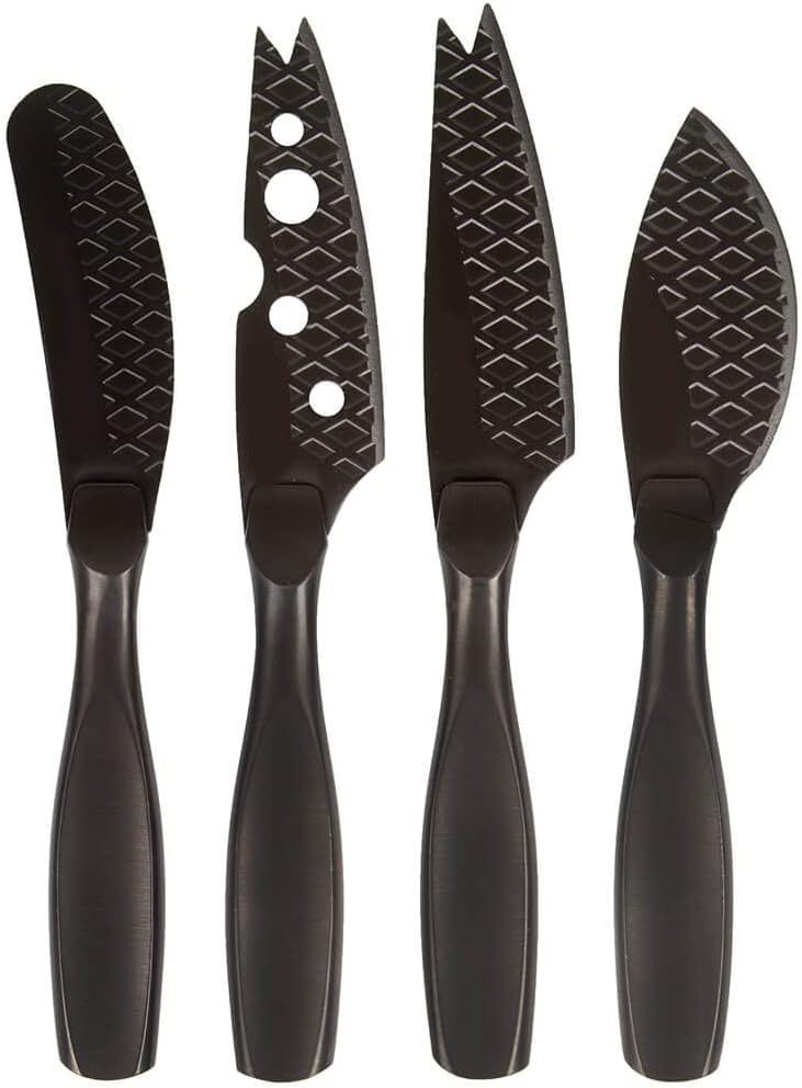 BOSKA Stainless Steel Cheese Knife Set - Monaco For All Types of Cheese - Multi-Functional Cheese Slicer - Silver Non-Stick - Dishwasher Safe - For Kitchen Cooking