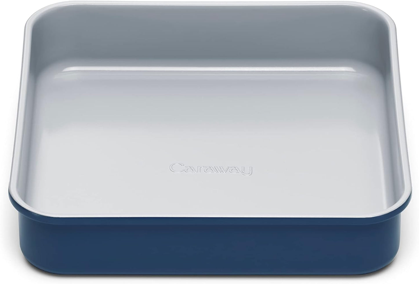 Caraway Non-Stick Ceramic 9” Square Pan - Naturally Slick Ceramic Coating - Non-Toxic, PTFE & PFOA Free - Perfect for Brownies, Lemon Bars, Cakes, & More - Navy