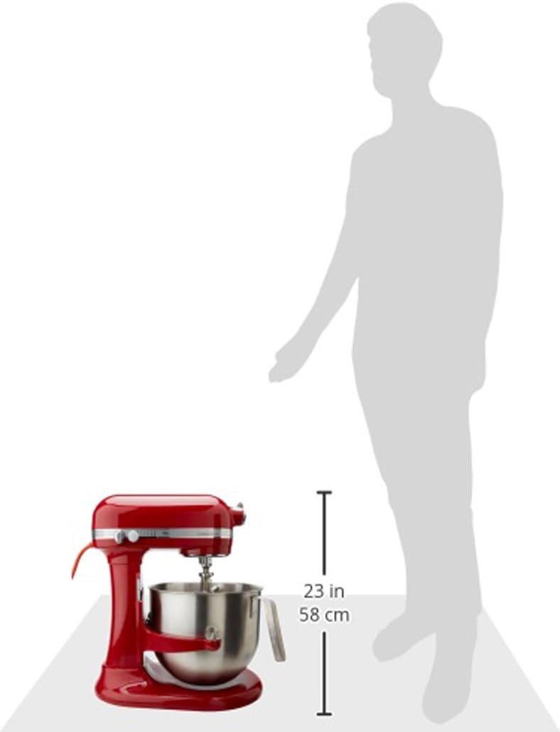 KitchenAid KSM8990ER 8-Quart Commercial Countertop Mixer, 10-Speed, Gear-Driven, Empire Red
