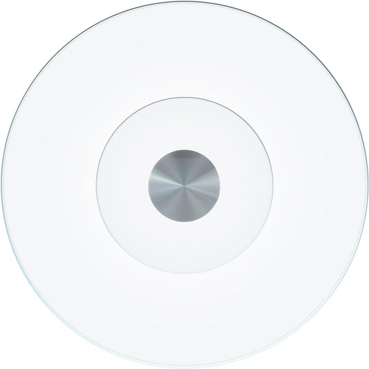 36-Inch Lazy Susan Turntable for Dining Table, Tempered Glass, 360° Rotation, Anti-Tip Design, Perfect for Parties, Weddings, and Family Dinners (36 inch)