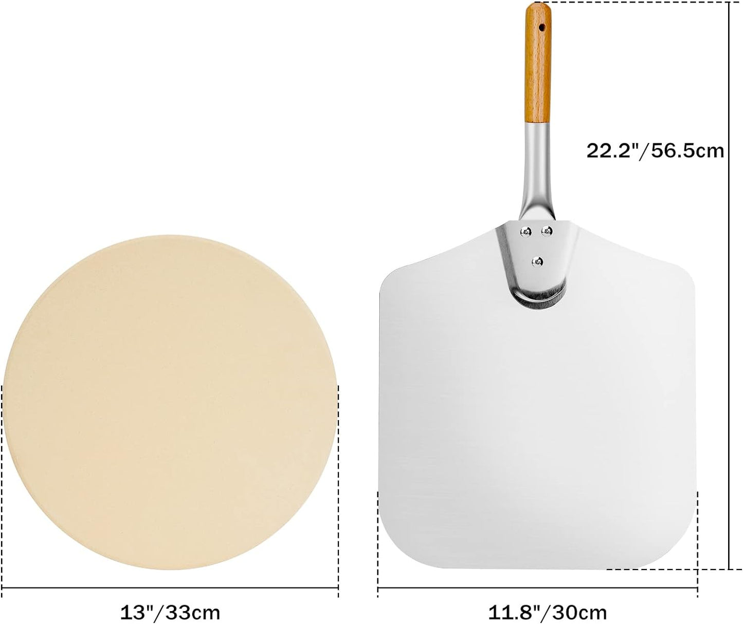 only fire Stainless Steel Multi-Purpose Rotisserie and Pizza Combo Kit for Weber 18" and Other Similar Kettle Grills - Include Pizza Peel and Pizza Stone