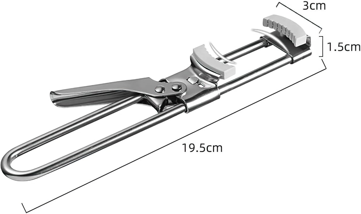 Jar Opener for Weak Hands, Adjustable Multifunctional Stainless Steel Can Opener Jar Lid Gripper With non-slip module, Removes Tight Jar Lid for Seniors with Arthritis, Manual, Kitchen Accessories