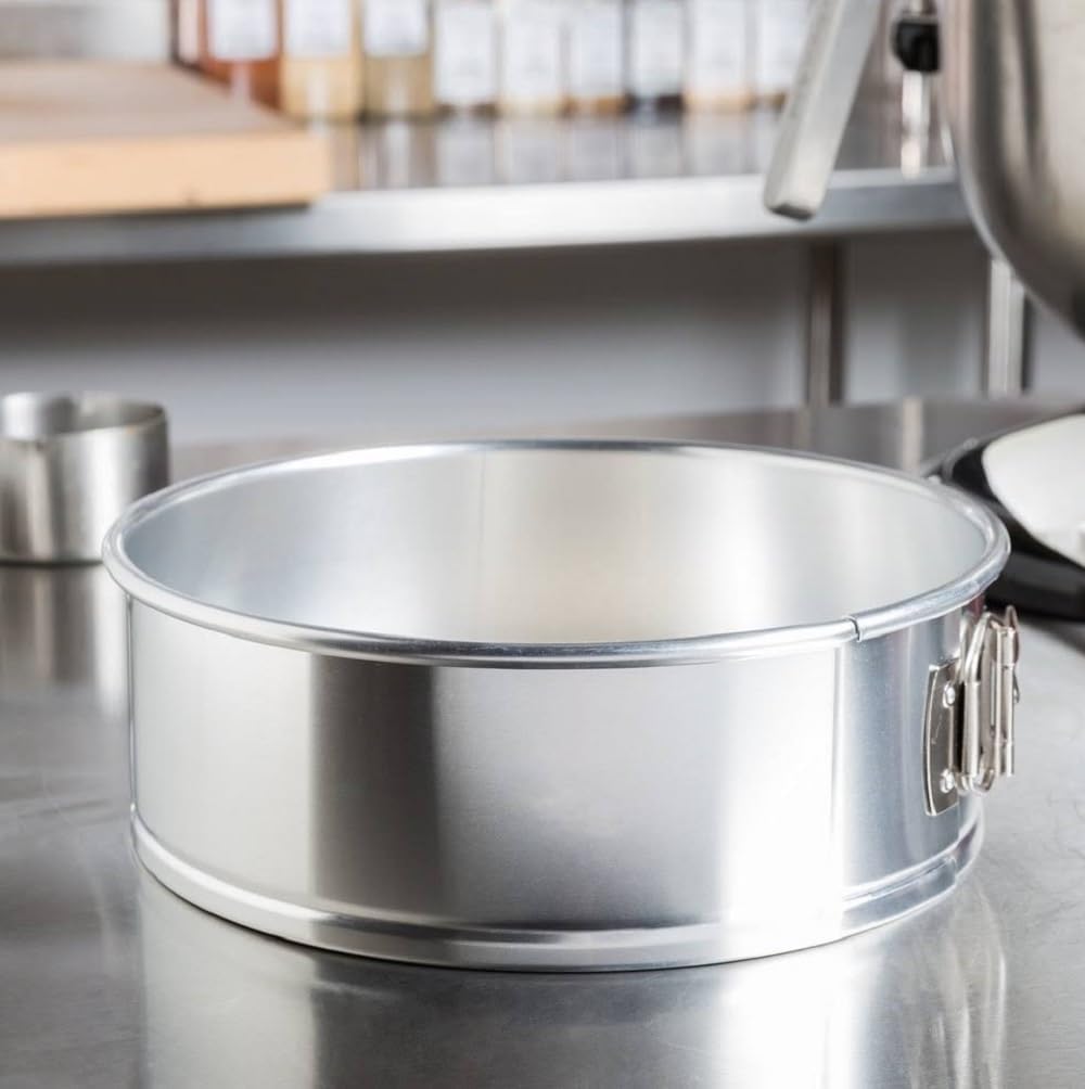 Soro Essentials- 9'' x 3'' Deep Aluminum Round Spring Form Pan- Leak Proof Cheesecake Pan Spring Form Pans with Removable Bottom and Quick Release Latch for Baking Cheesecake Cakes
