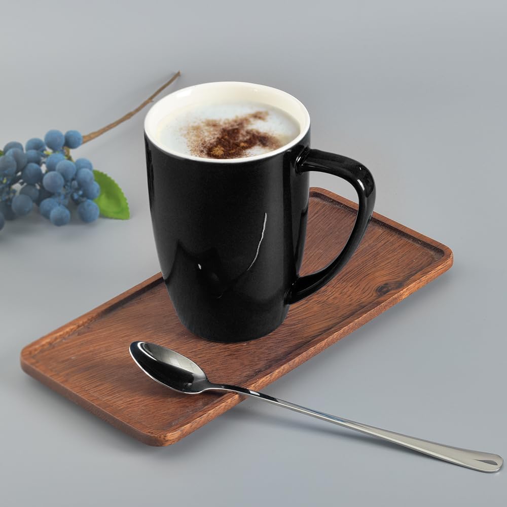 homEdge Porcelain Mug Set, 16 Ounces Cup for Tea, Latte, Mocha, Hot Chocolate, Set of 6, Assorted Color