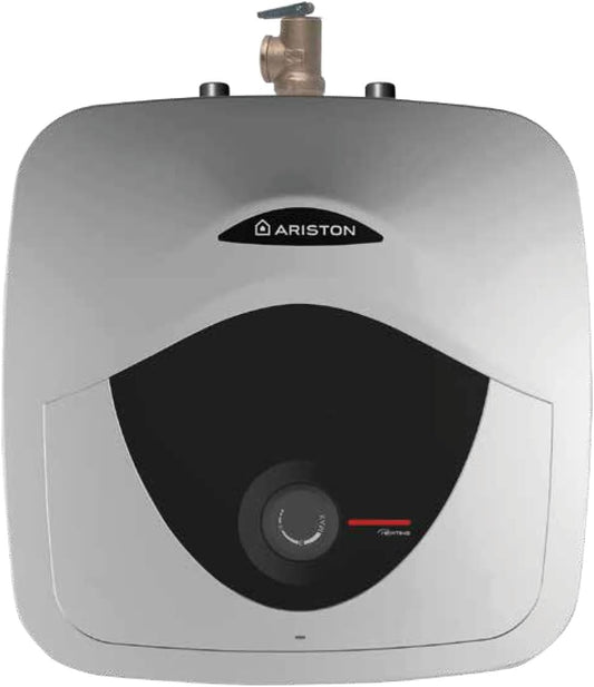 2.5 Gallon Capacity, 120-Volt – Ariston Andris Mini Tank Electric Water Heater – Heating Solution for Under Sink, RV, and Compact Spaces, Smart Boost for Versatile Heating, Simple Installation
