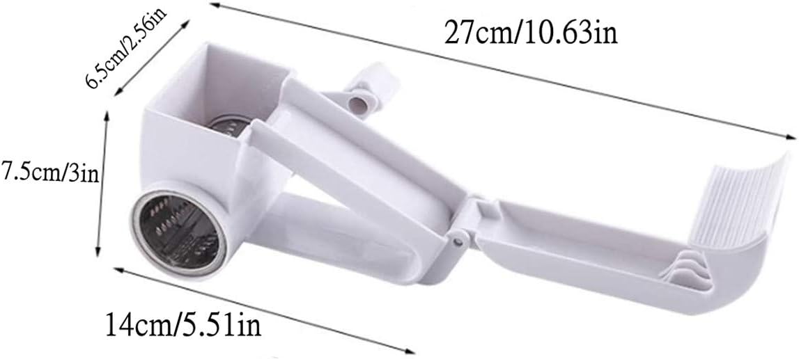 Hand-operated rotary cheese grater Rotary cheese grater, rotary cheese grater with stainless steel bucket, used to grind hard cheese, chocolate, nuts, etc.