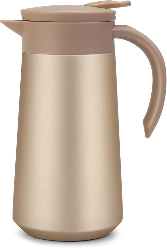 28oz Coffee Carafe Airpot Insulated Coffee Urn Stainless Steel Vacuum Thermal Pot Flask for Coffee, Hot Water, Tea, Hot Beverage