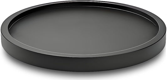 12" Black Bamboo Lazy Susan Organizer Kitchen Turntable for Cabinet Pantry Table Organization