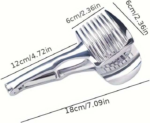 Lemons Holder for Slicing –Aluminum alloy Tomato Slicer Tool for Home Use, Multi-Purpose Vegetable Holder for Onion，Potatoes, Tomatoes & Slicing