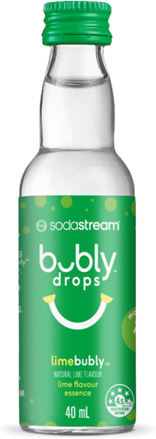 SodaStream - Terra Soda Streaming Machine - STARTER KIT - Sparkling Water Maker with CO2 & Bubly Drop - Eco-Friendly, No Batteries Needed - Black