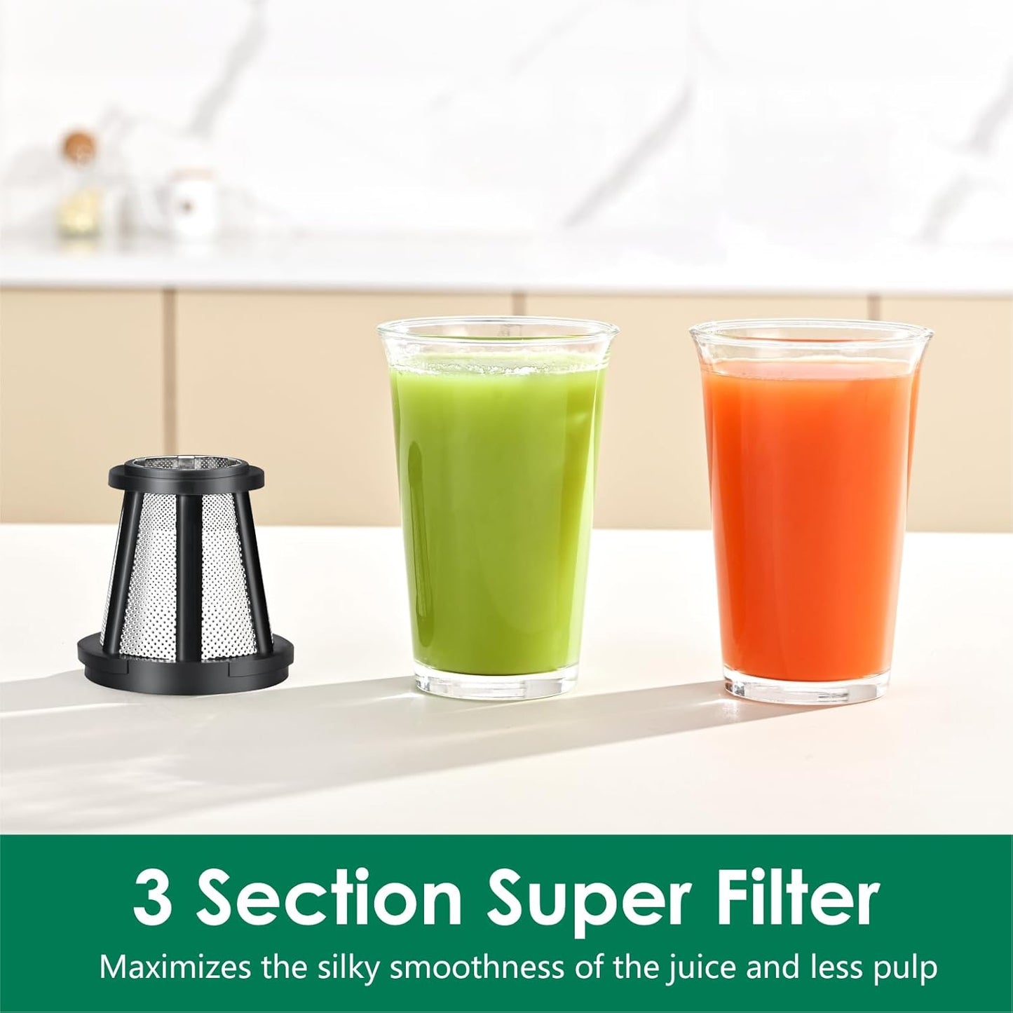 Slow Masticating Juicer,Brecious Cold Press Juicers with 2 Speed Modes & Quiet Motor,Juicers Machines Vegetable and Fruit with Reverse Function,Celery Juicer,BPA-Free,Easy to Clean (Pink)