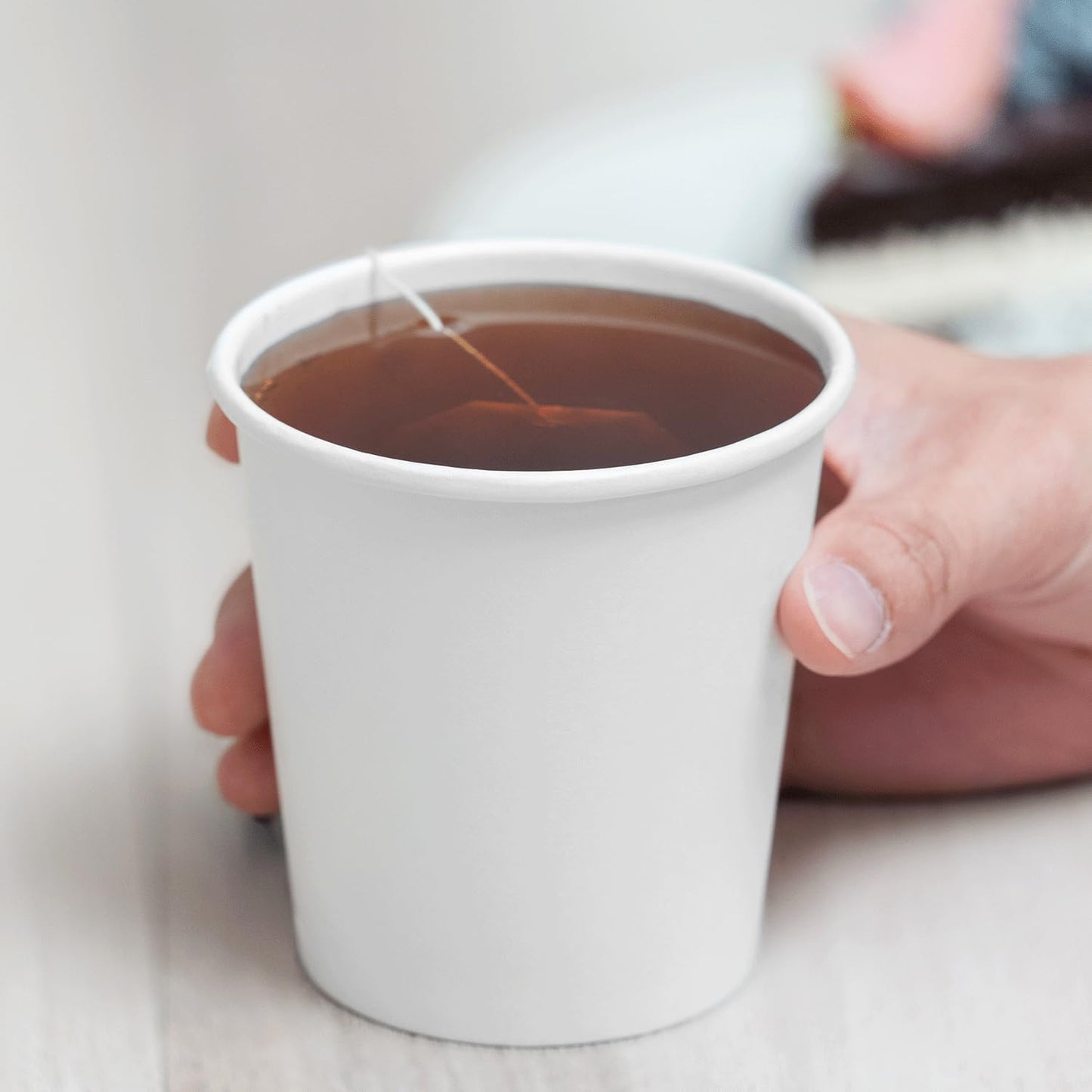 Karat 10 oz Paper Coffee Cup [1,000 ct] White Disposable Cup for Hot/ Cold Drinks and Beverages 90mm Diameter (C-K510W)