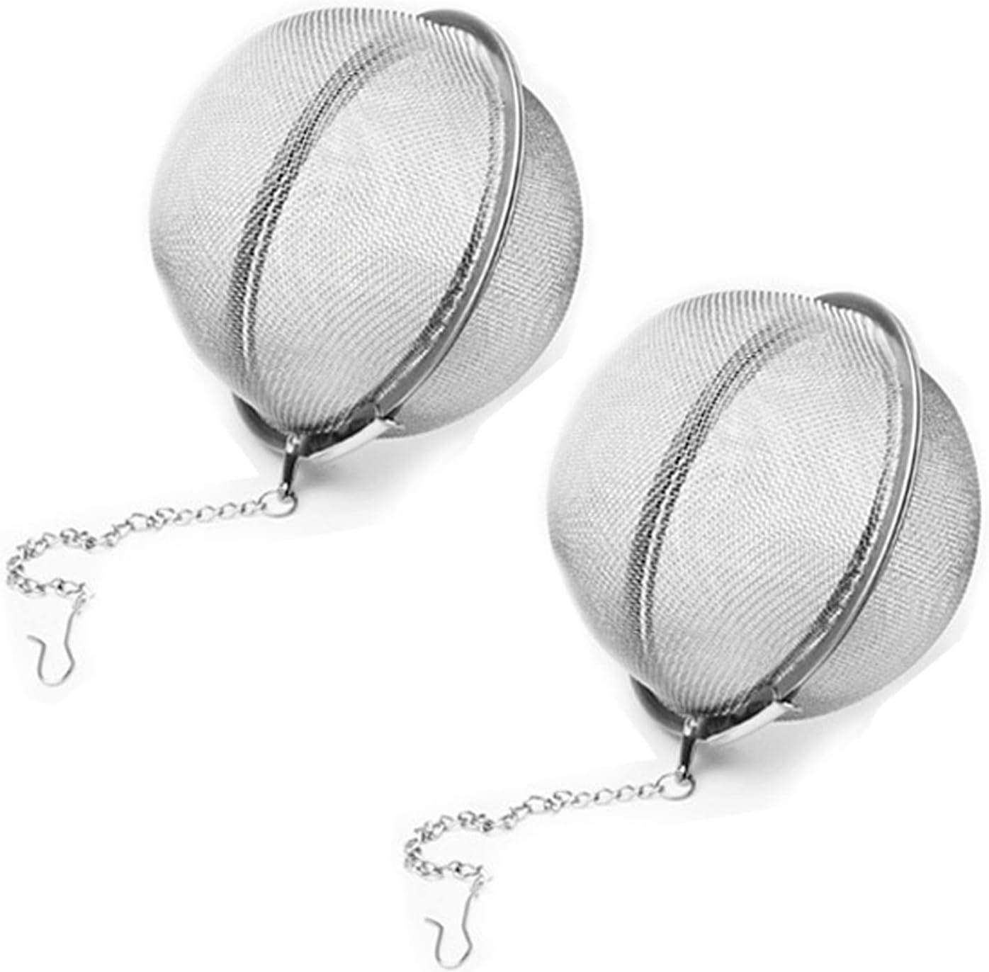 2PCS Tea Infuser, Upgraded 3.5 IN Tea Strainer, Premium Tea Infusers for Loose Tea, Tea Steeper, Tea Ball for Tea Flavoring Herbal Spices Seasonings