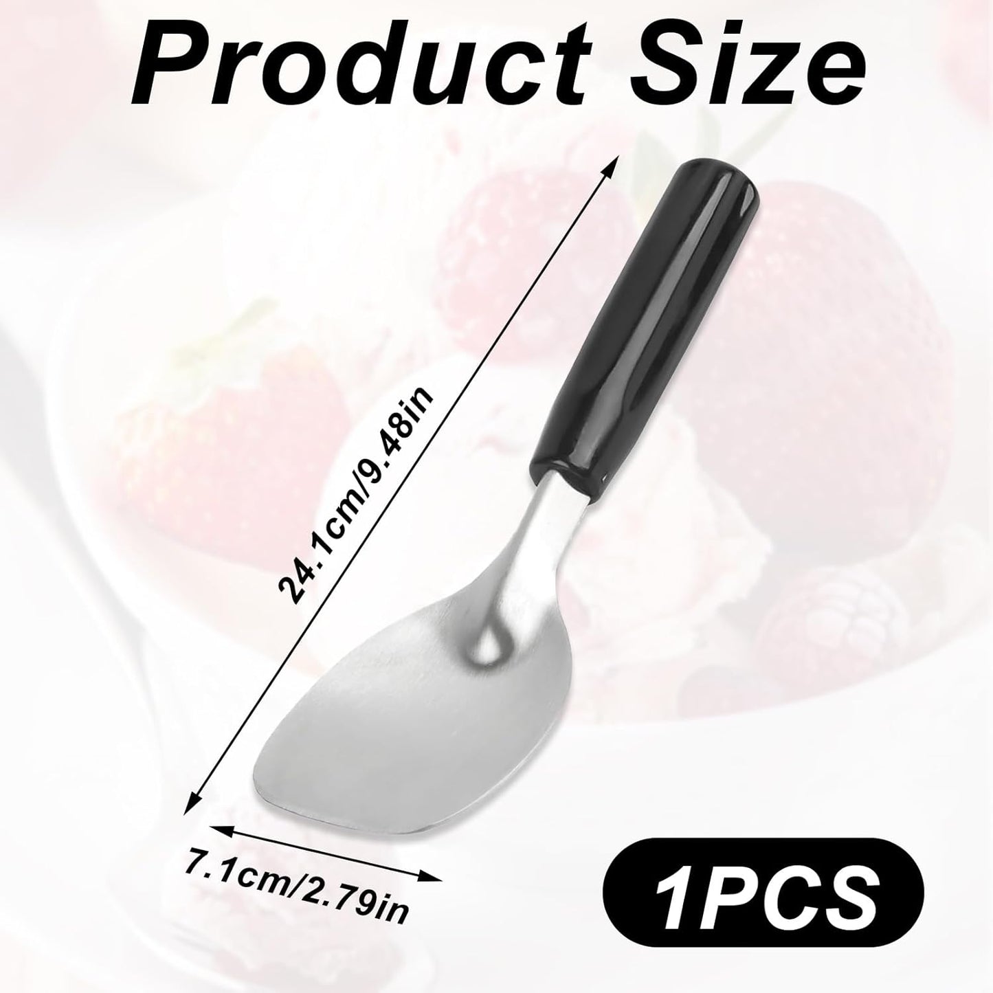 1 Pcs Ice Cream Spade,Ice Cream Scoop,Ice Cream Scooper,Ice Cream Scoops Best Rated,For Hard Or Creamy Ice Cream, Durable Bend Proof Flat Ice Cream Paddle, Easy Scooping Dishwasher Safe