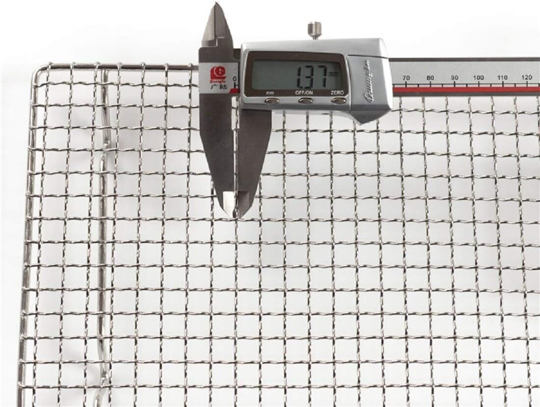 304 Stainless Steel Cooling Rack Versatile Baking Rack Heat Resistant Rust Proof Sturdy Grate 13.8"*9.8"