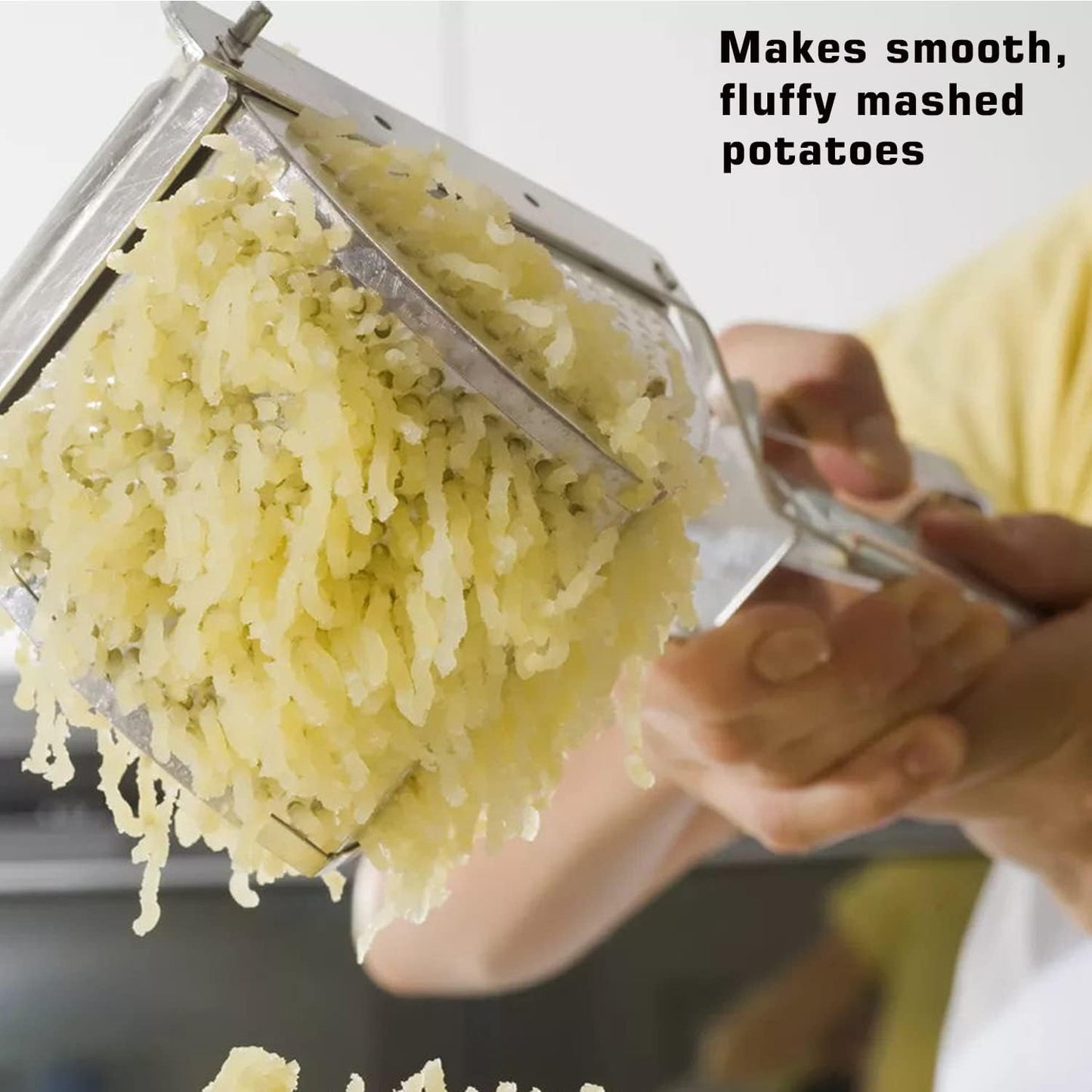 Potato Ricer, AITRAI Large 22oz Potato Masher Ricer Heavy Duty Stainless Steel Mashed Potato Masher for Smooth and Fluffy Mashed Potatoes