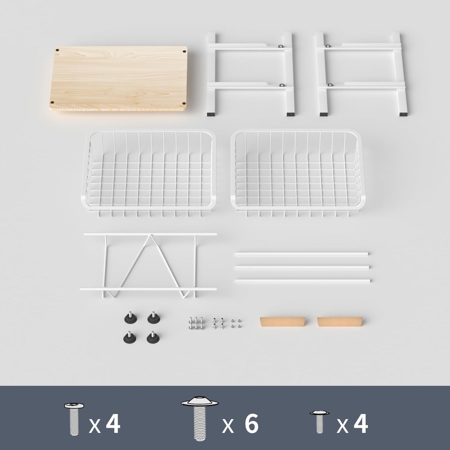 3-Layer Kitchen Fruit Storage Basket Snack Rack, countertop Storage Rack, Stackable Storage Rack with Desktop, Pull-Out Hollow Metal Storage Basket with Handle, Kitchen Organizers & Storage